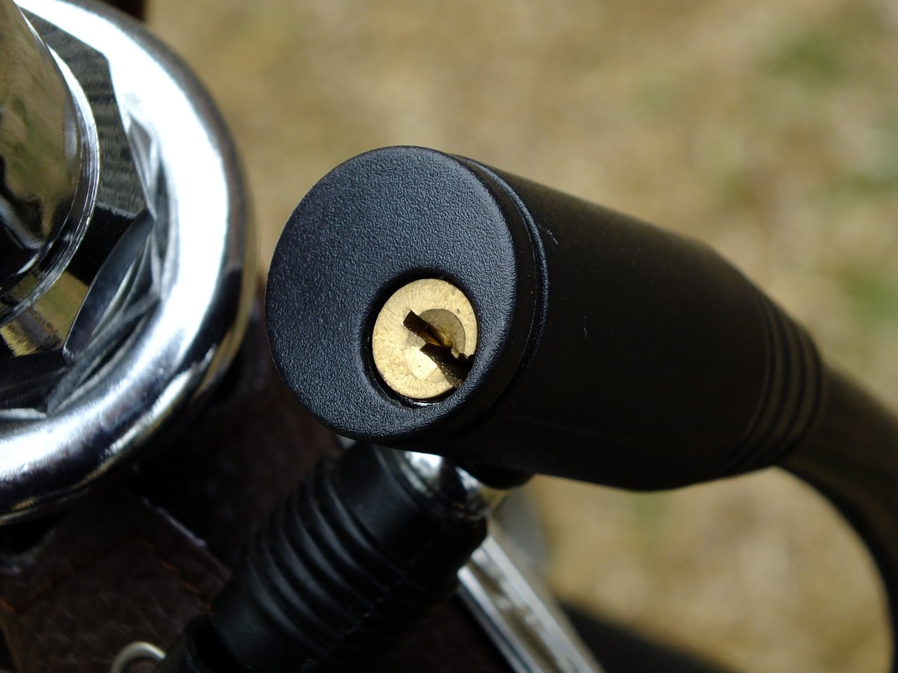 clé d'un cadenas à vélo